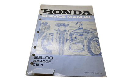 OEM Honda 61KAF01 Service Manual 89-90 CB400F CB-1