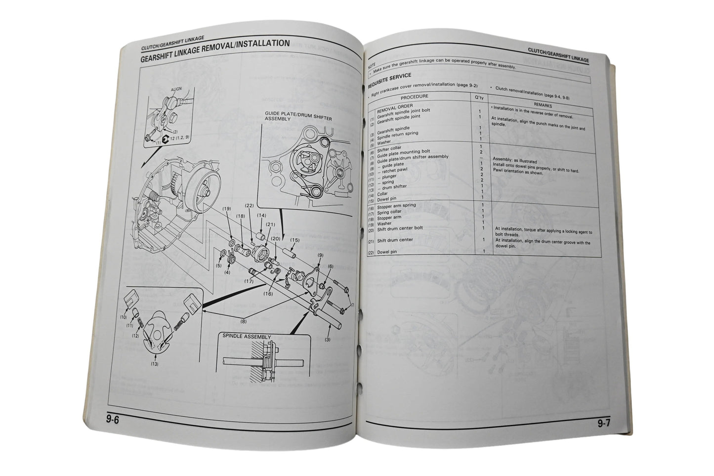 OEM Honda 61KAF01 Service Manual 89-90 CB400F CB-1
