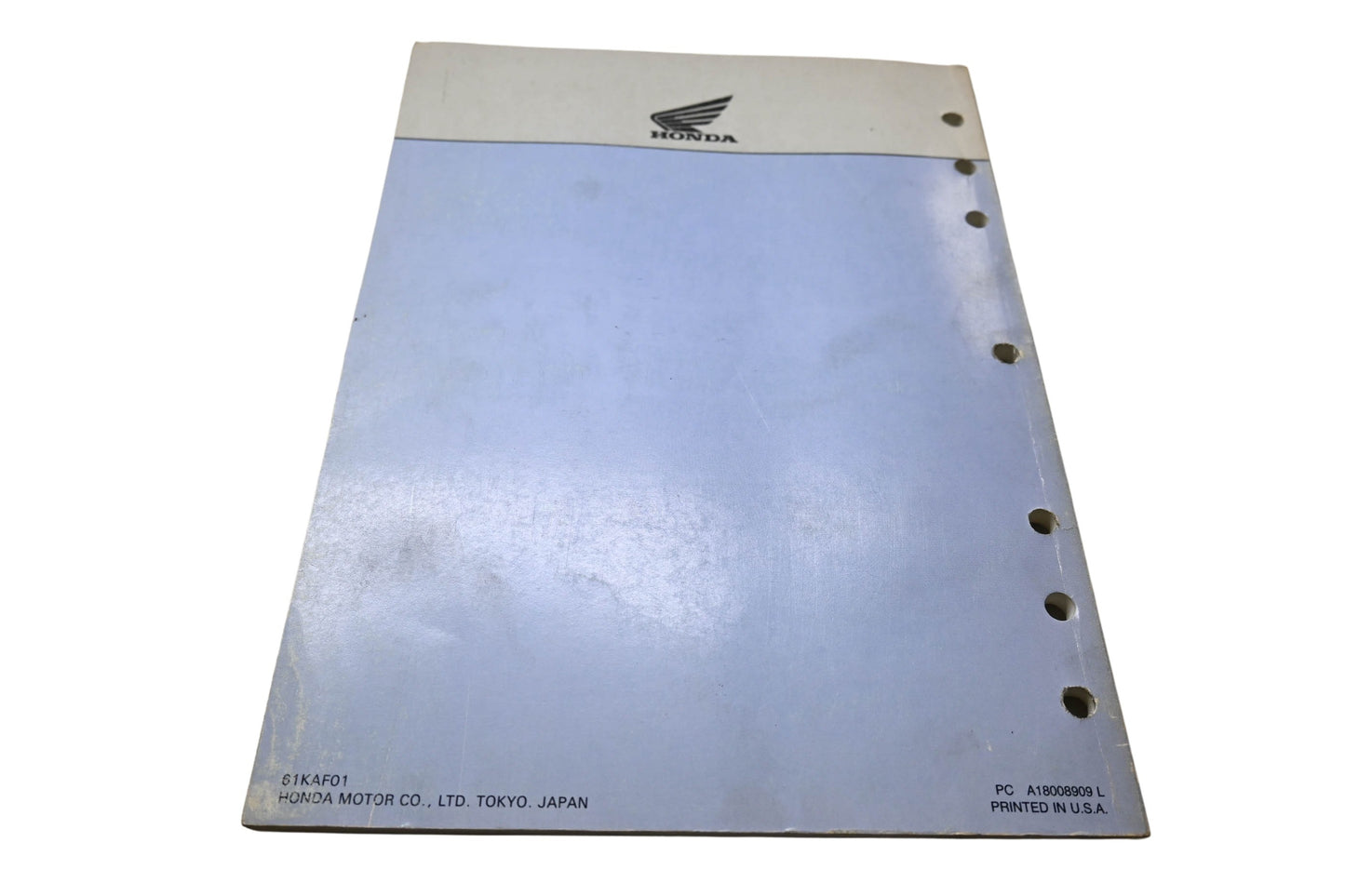 OEM Honda 61KAF01 Service Manual 89-90 CB400F CB-1