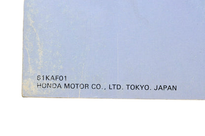 OEM Honda 61KAF01 Service Manual 89-90 CB400F CB-1