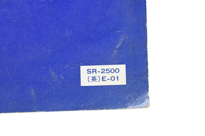 OEM Suzuki SR-2500 E-01 TS/TC90 Service Manual