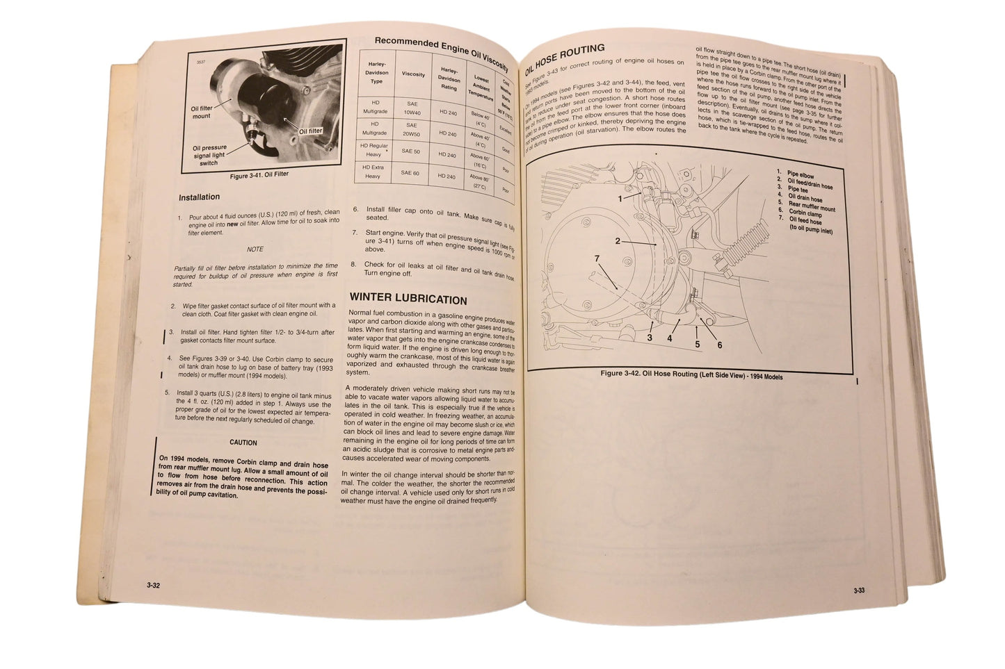OEM Harley-Davidson 99484-94 Service Manual XLH Models 1993 1994 Official