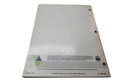 OEM Arctic Cat 2254-496 1989 Arctic Cat Jag Panther Super Jag Service Manual