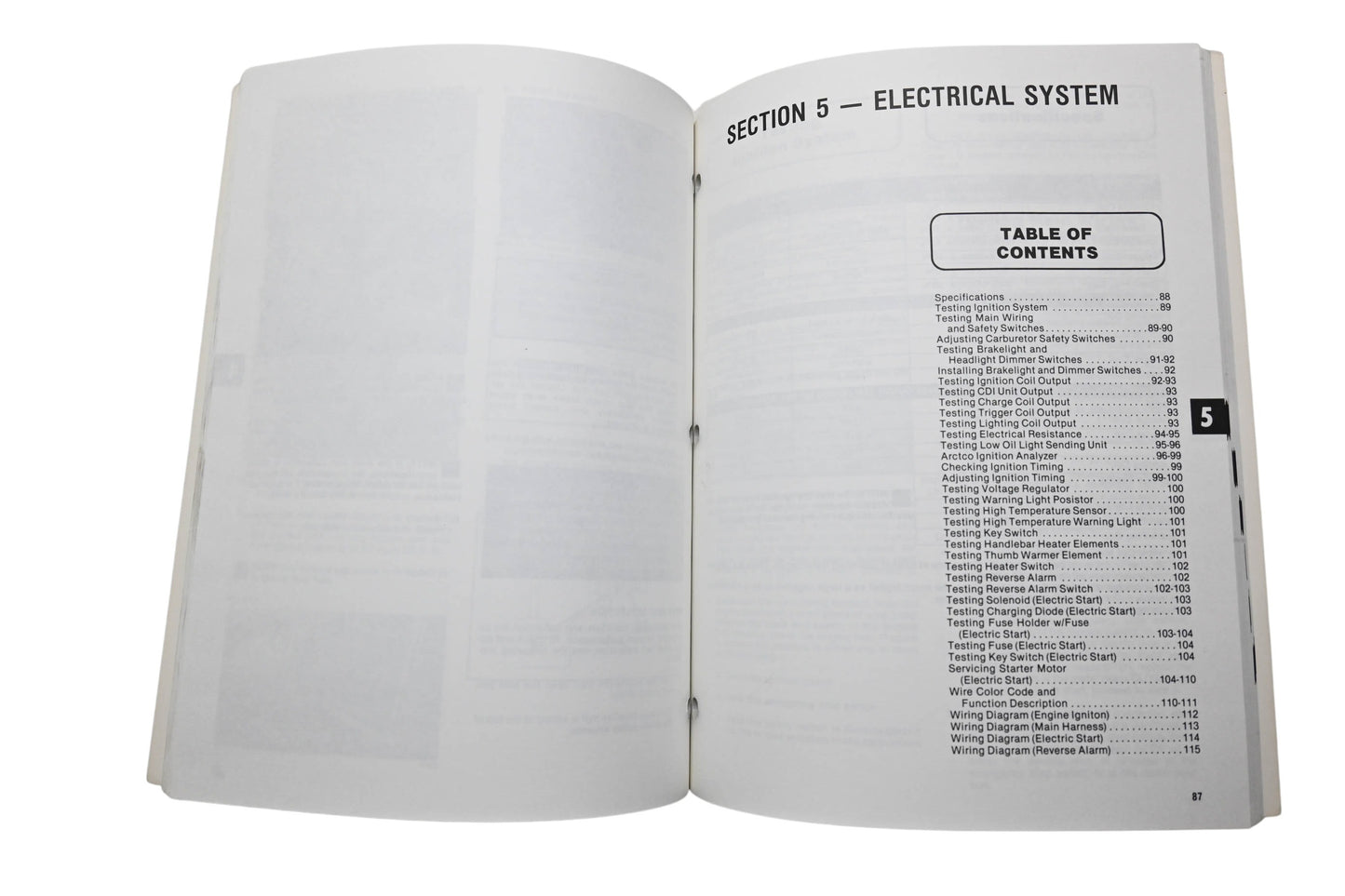 OEM Arctic Cat 2254-732 1992 Arctic Cat Snowmobile Service Manual