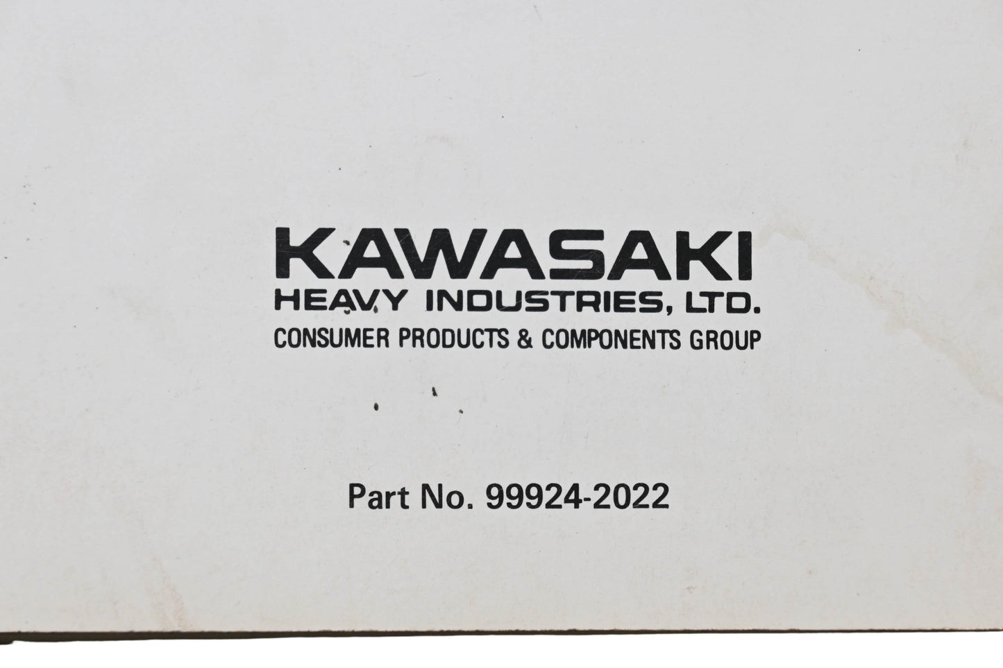 OEM Kawasaki 99924-2022 GE4000 GE4500 Portable Generator Service Manual