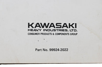 OEM Kawasaki 99924-2022 GE4000 GE4500 Portable Generator Service Manual