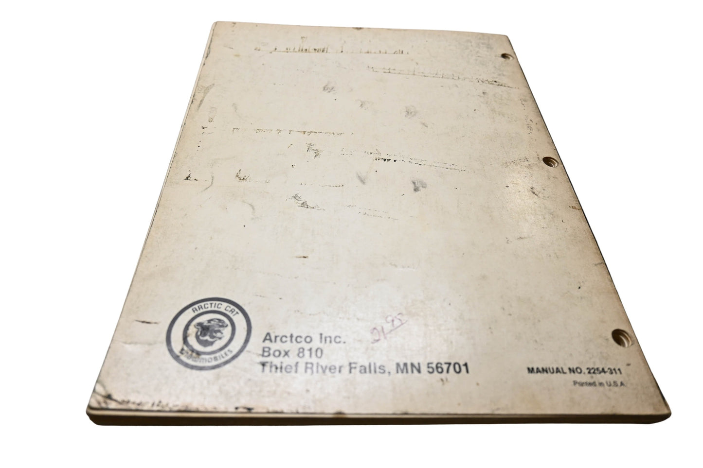 OEM Arctic Cat 2254-311 1985 Cougar AFS & El Tigre AFS Service Manual