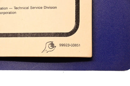 OEM Suzuki 99923-03851 Ready Reference Manual Service Specifications 1985