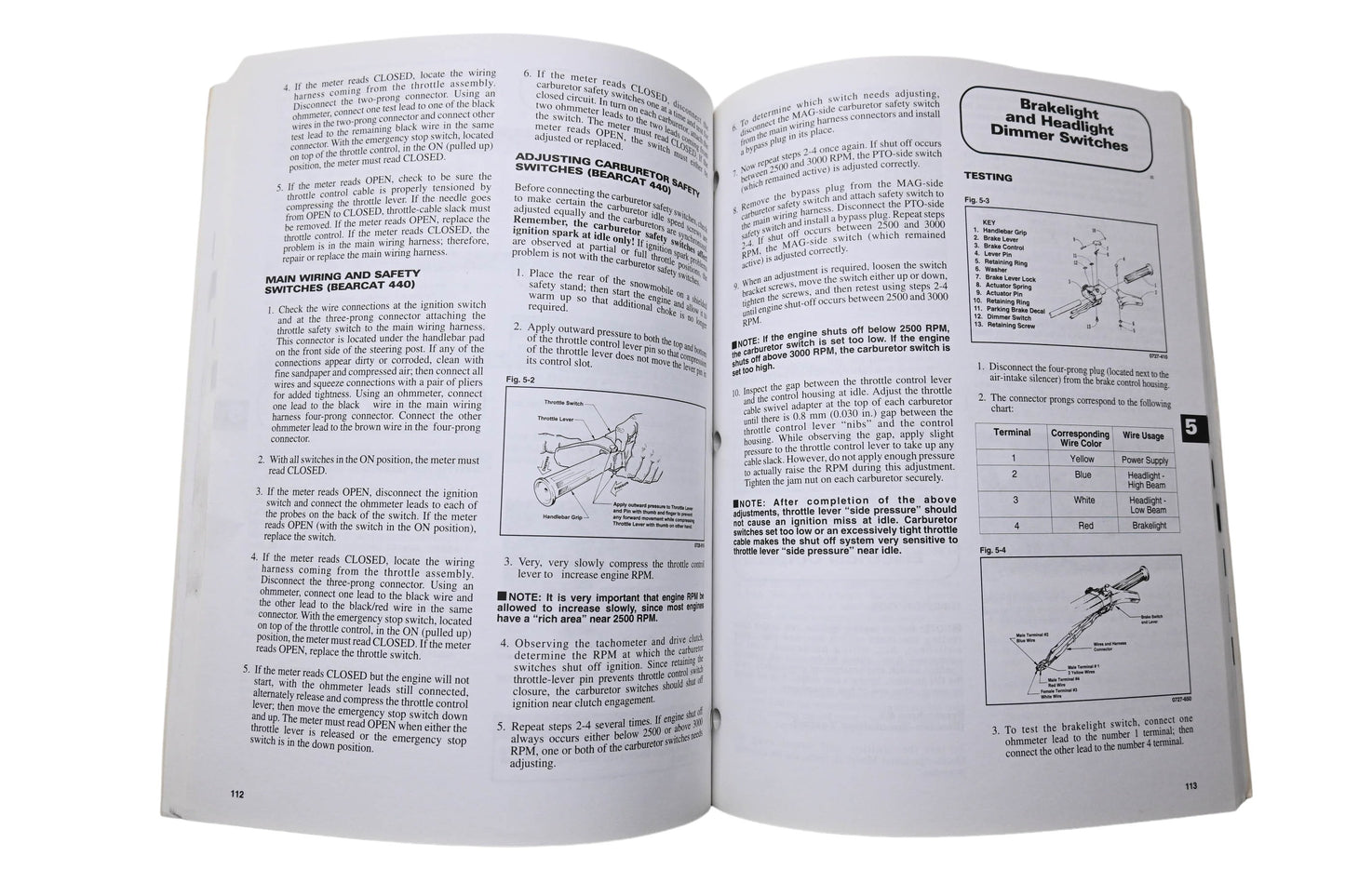 OEM Arctic Cat 2255-304 Arctic Cat Snowmobile 1996 Service Manual Bearcat