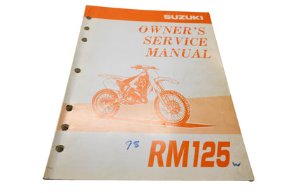 OEM Suzuki 99011-36E52-03A Owner's Service Manual RM125