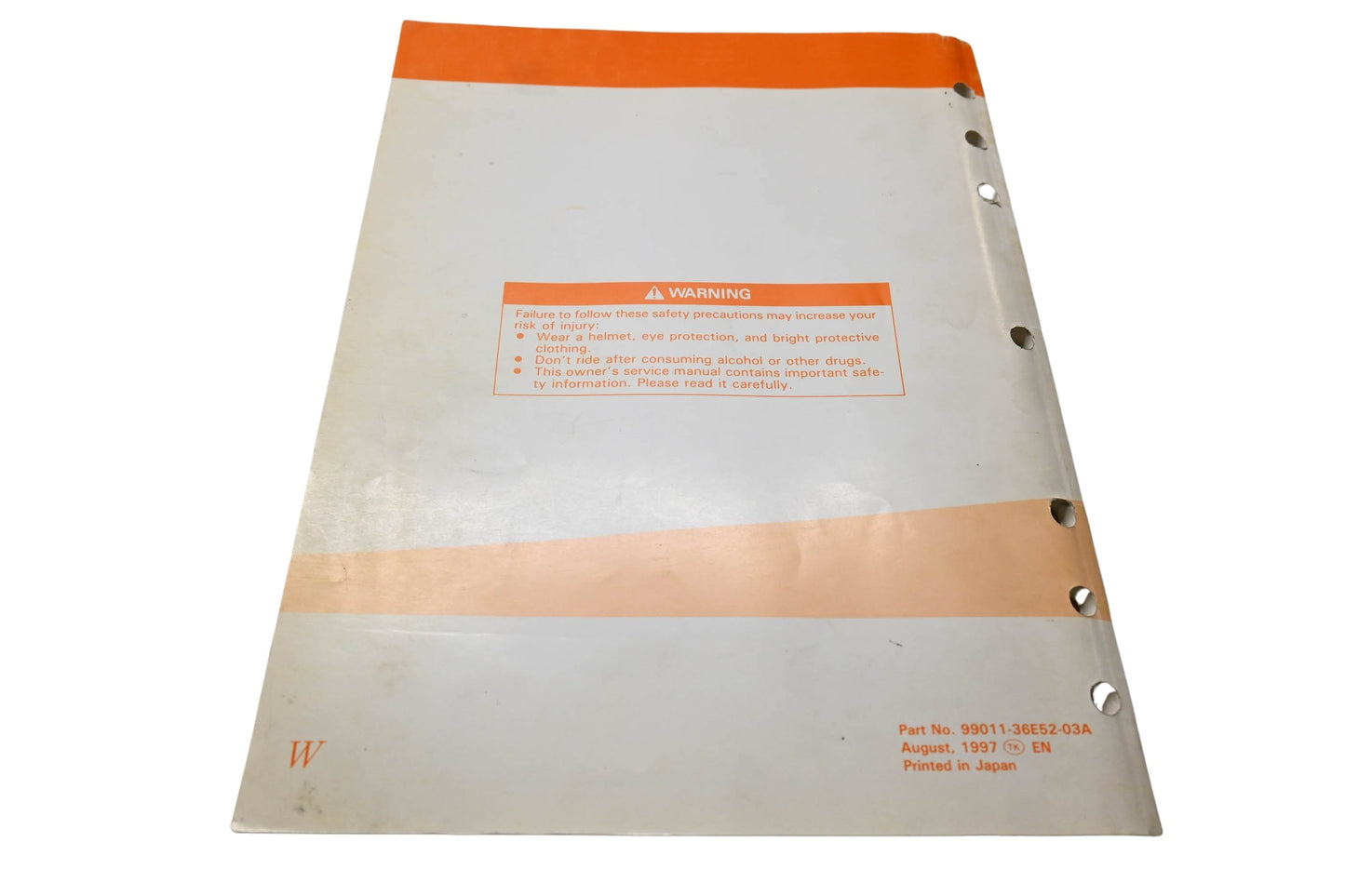 OEM Suzuki 99011-36E52-03A Owner's Service Manual RM125