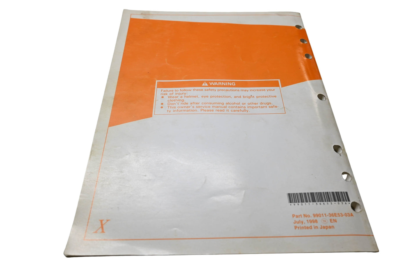 OEM Suzuki 99011-36E53-03A RM125 Owner's Service Manual