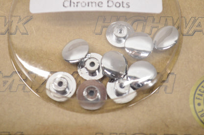 New Highway Hawk Chrome M6 Allen Head Bolt Covers 10Pk
