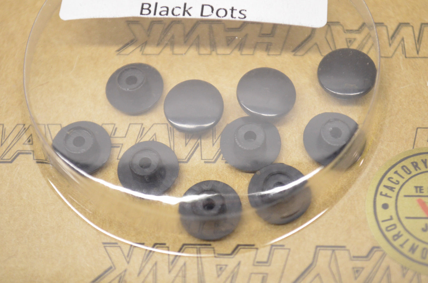 New Highway Hawk Black M6 Allen Head Dot Covers 10Pk