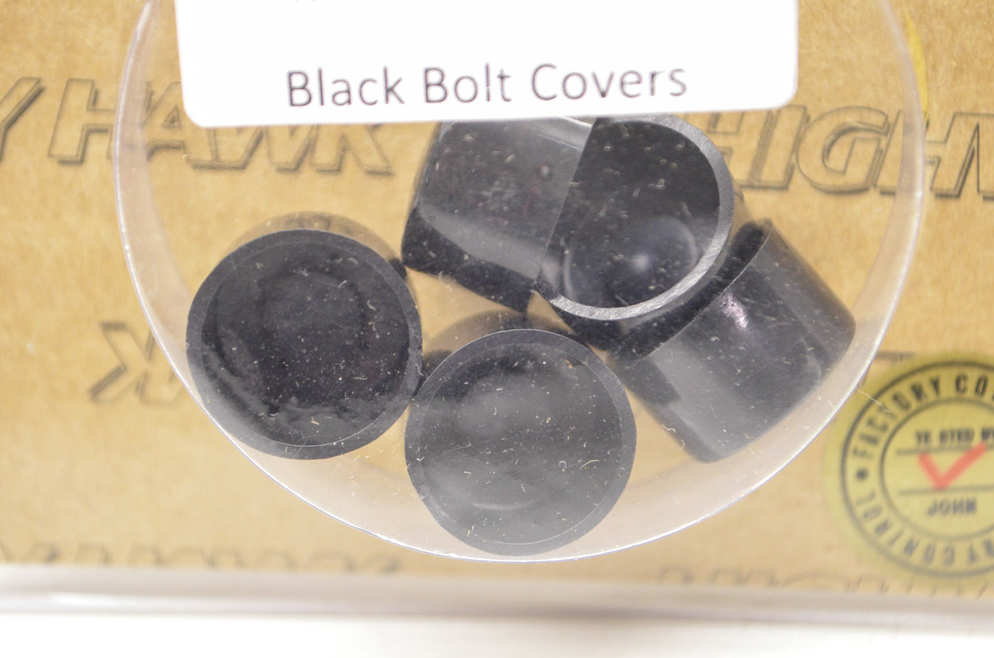 New Highway Hawk Black M10 Allen Head Bolt Covers 5Pk