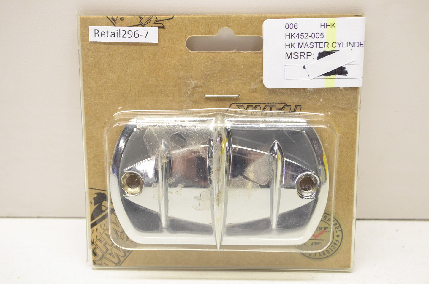 Chrome Master Cylinder Cover Yamaha V Star NOS