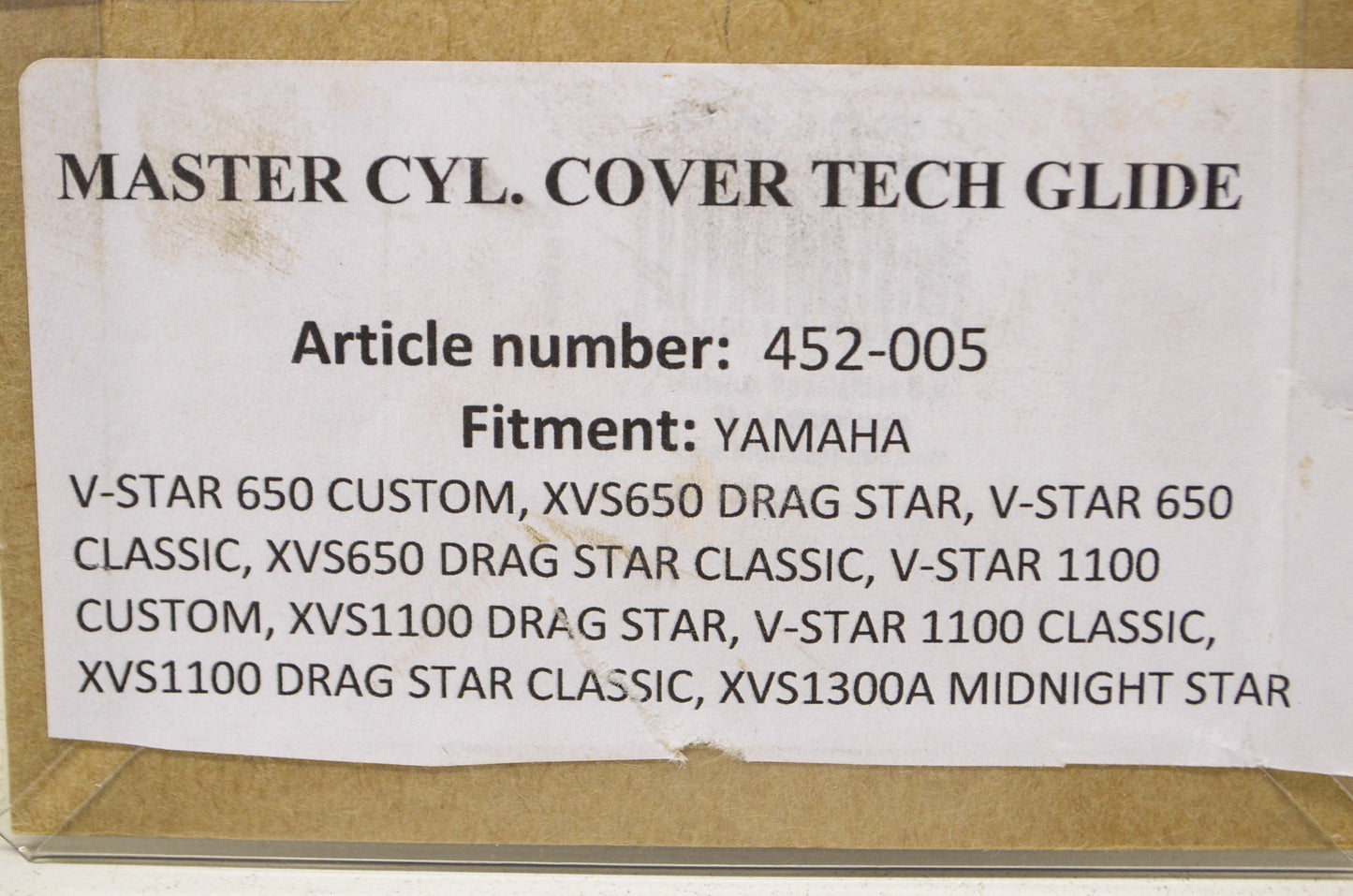 Chrome Master Cylinder Cover Yamaha V Star NOS