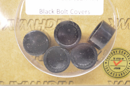 New Highway Hawk Black M8 Hex Head Bolt Covers 5Pk 12mm
