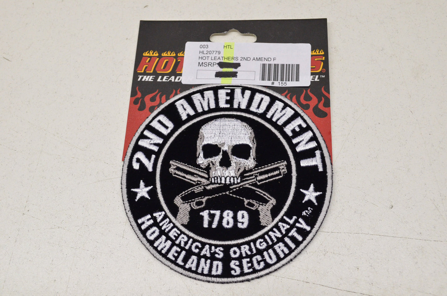 New Hot Leathers 2nd Amendment 1789 Homeland Security 4in Patch