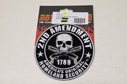 New Hot Leathers 2nd Amendment 1789 Homeland Security 4in Patch