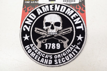 New Hot Leathers 2nd Amendment 1789 Homeland Security 4in Patch