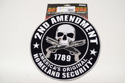 New Hot Leathers 2nd Amendment 1789 Homeland Security 9in Patch