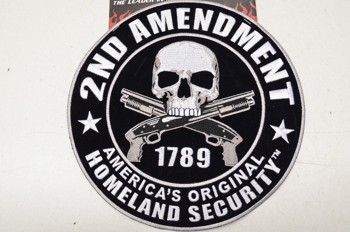 New Hot Leathers 2nd Amendment 1789 Homeland Security 9in Patch