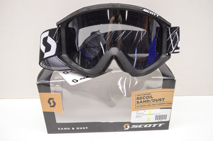 New Scott Recoil Sand Dust Goggles Black W/ Grey Lens