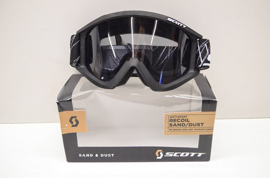 New Scott Recoil Sand Dust Goggles Black W/ Grey Lens