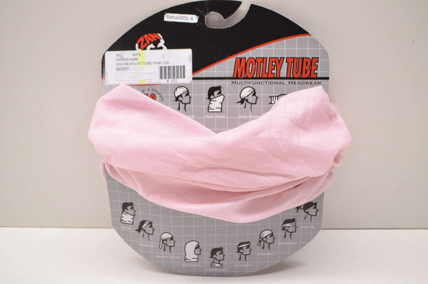 Motley Tube Multifunctional Headwear Pink NOS