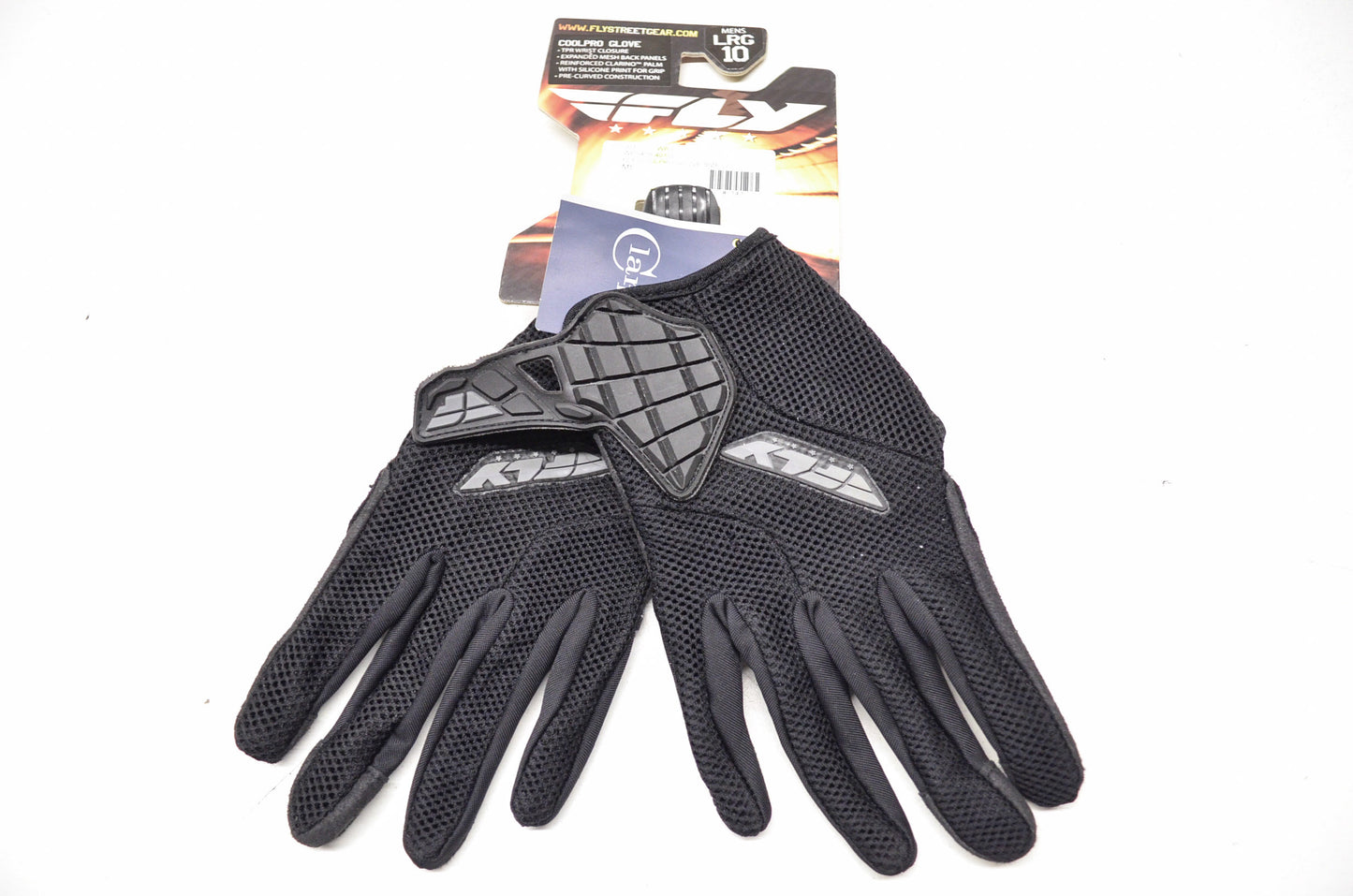New Fly Racing Black Mesh Coolpro Gloves Men's L Sz 10
