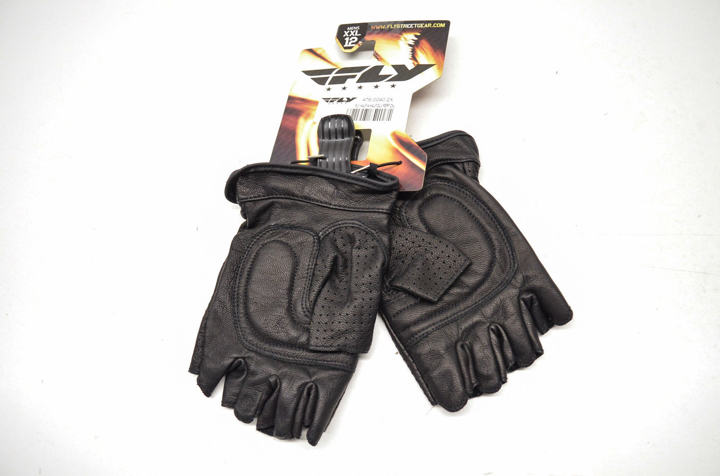 New Fly Racing Half N Half Perforated Fingerless Gloves Men's XXL Sz 12