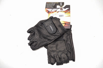 New Fly Racing Half N Half Perforated Fingerless Gloves Men's XL Sz 11