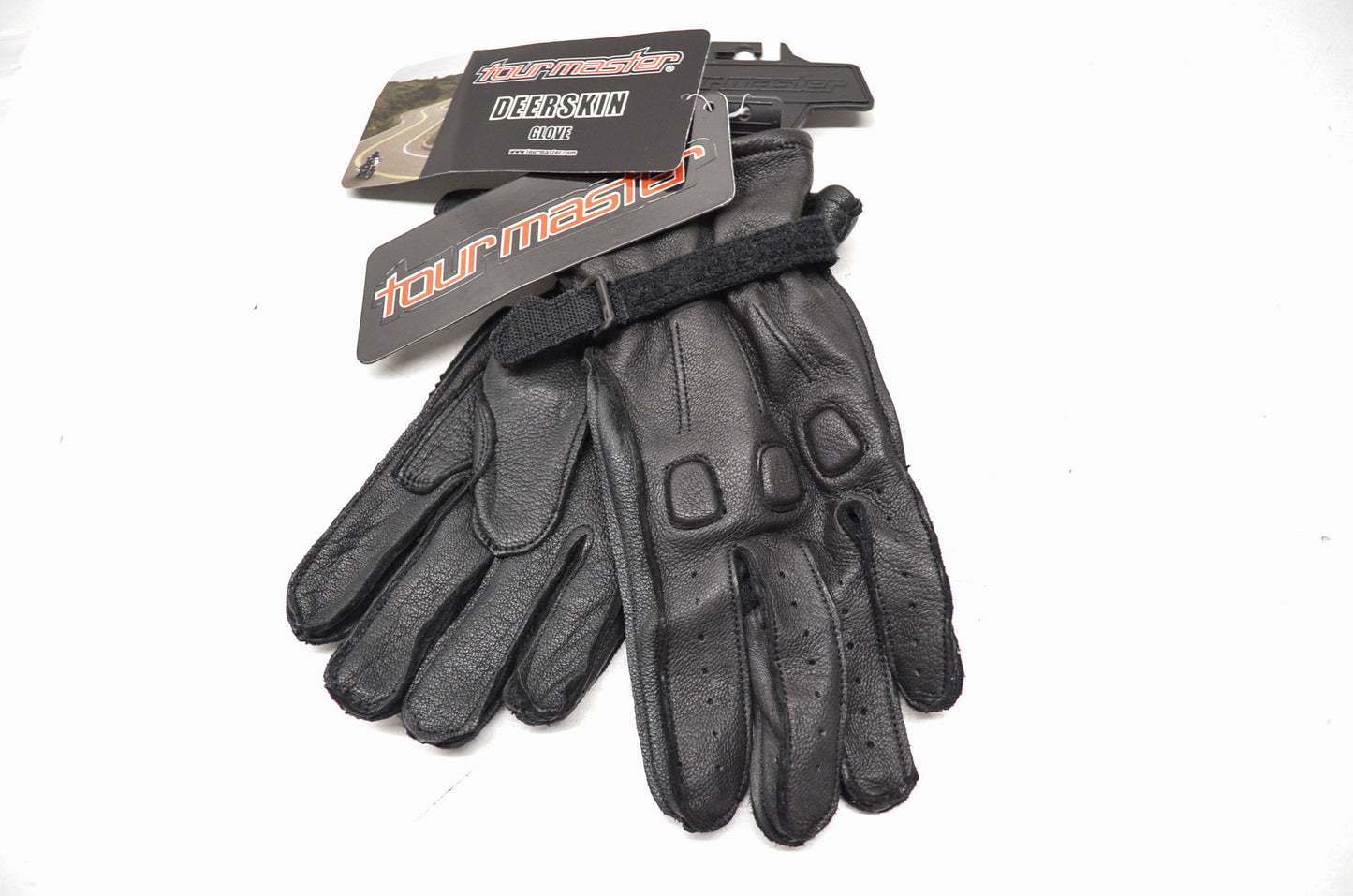 New Tourmaster Black Deerskin Summer Gloves Large