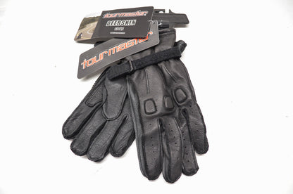 New Tourmaster Black Deerskin Summer Gloves Large