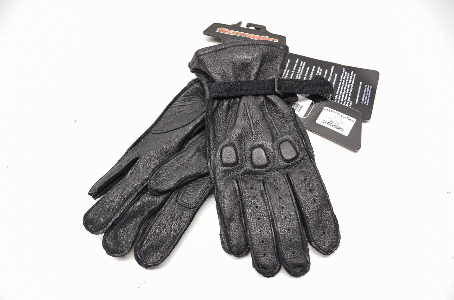 New Tourmaster Black Deerskin Summer Gloves Large
