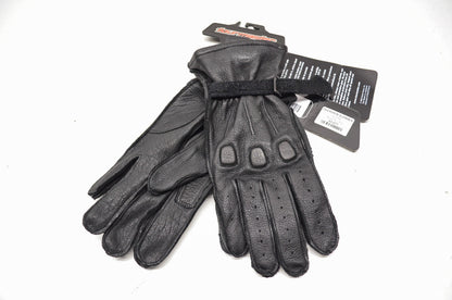 New Tourmaster Black Deerskin Summer Gloves Large