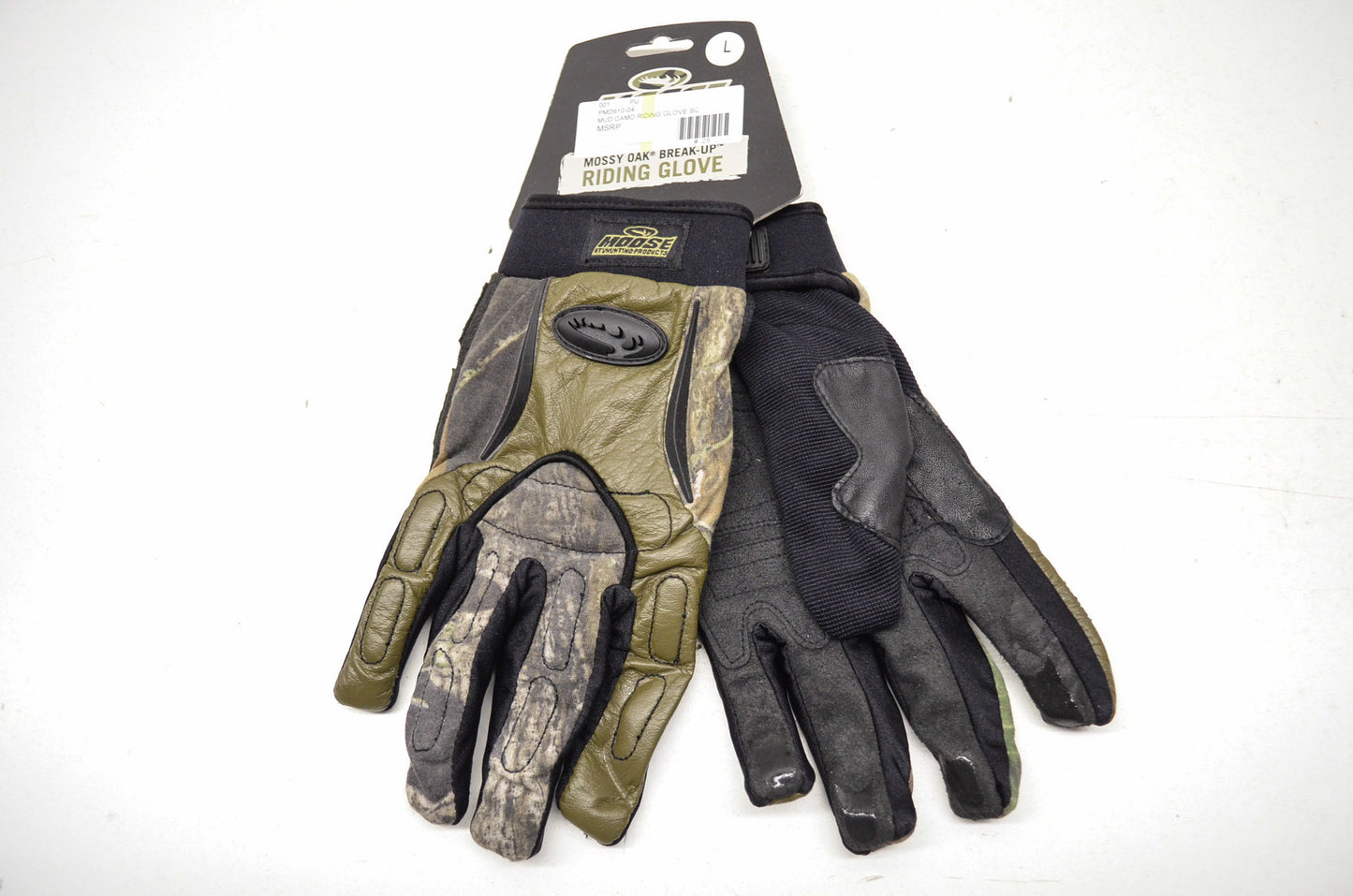 New Moose Mossy Oak Camo Break Up Riding Gloves Large