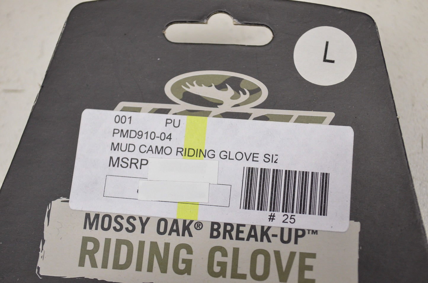 New Moose Mossy Oak Camo Break Up Riding Gloves Large