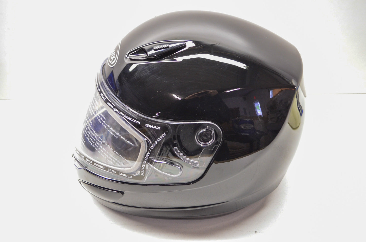 Black Full Face Snow Helmet Large NOS