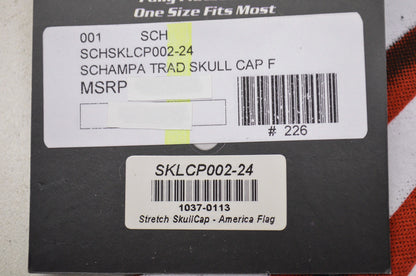 Traditional Stretch Skull Cap American Flag NOS