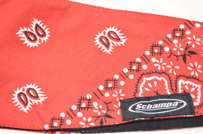 Schampa DRPT001-225 Drop Top Headband Red Paisley NOS
