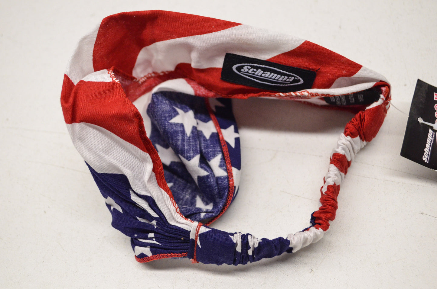 New Schampa Light Rider Doo Z Elastic Headband American Flag