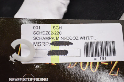 Mini Doo Z Elastic Headband White Purple Paisley NOS