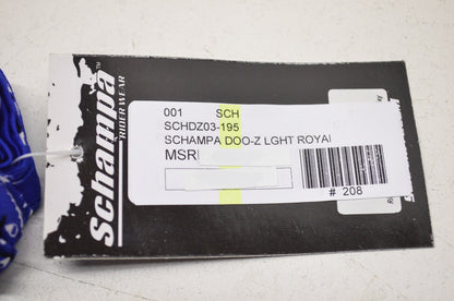 New Schampa Light Rider Doo Z Elastic Headband Royal Blue Paisley