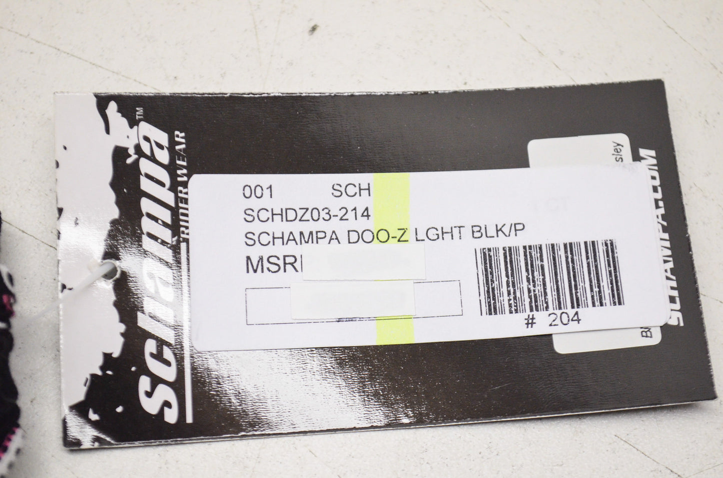 New Schampa Light Rider Doo Z Elastic Headband Black Pink Paisley