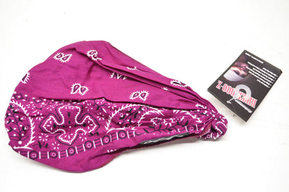 New Schampa Light Rider Doo Z Elastic Headband Magenta Paisley