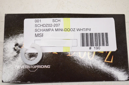 New Schampa Mini Doo Z Elastic Headband White Pink Paisley