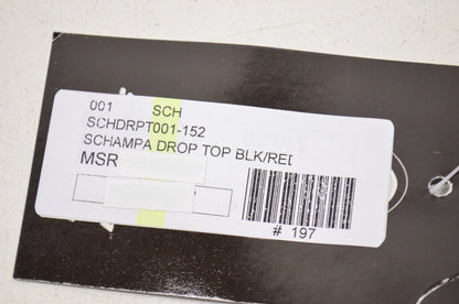 New Schampa Drop Top Headband Black Red Paisley