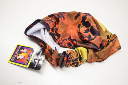 New Schampa Rider Doo Z Elastic Headband Flame Skulls